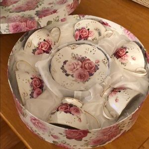 Rose 12 pc Tea Set